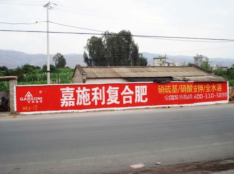 嘉施利復合肥云南墻體廣告